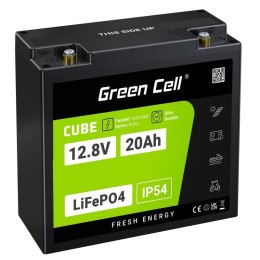 Green Cell GREEN CELL AKUMULATOR LIFEPO4 CUBE 20AH 12V/12.8V 256WH LFPGC12V20AH