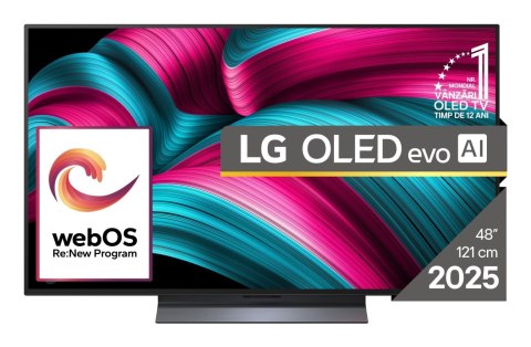 LG Telewizor LG OLED48C51LA OLED EVO 48'' 4K Ultra HD 144 Hz WebOS Dolby Atmos Czarny LG Telewizor LG OLED48C51LA OLED EVO 48'' 4K Ultra HD 144 Hz WebOS Dolby Atmos Czarny
