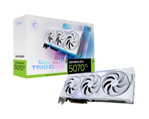 MSI Karta graficzna MSI RTX 5070 Ti 16G GAMING TRIO OC WHITE