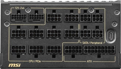 MSI Zasilacz MSI MEG Ai1600T 1600W PCIE5 80+ Titanium ATX 3.1 MSI Zasilacz MSI MEG Ai1600T 1600W PCIE5 80+ Titanium ATX 3.1