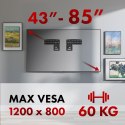 Maclean MACLEAN UCHWYT DO TV, KOMPATYBILNY Z TELEWIZORAMI SAMSUNG QLED, 43"-85", MAX. 60KG, MC-806 N
