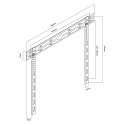 Maclean MACLEAN ULTRA PŁASKI UCHWYT ŚCIENNY DO TV, 40-85", MAX VESA 600X400, OBCIĄŻENIE DO 80KG MC-123