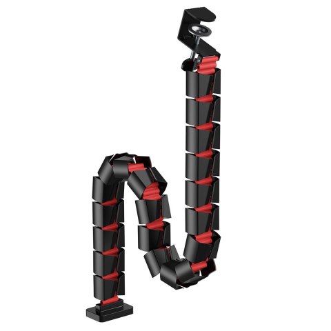 Nano RS NANO RS ORGANIZER KABLI / MASKOWNICA DO BIURKA, 1345MM, CZARNO CZERWONY RS125 Nano RS NANO RS ORGANIZER KABLI / MASKOWNICA DO BIURKA, 1345MM, CZARNO CZERWONY RS125