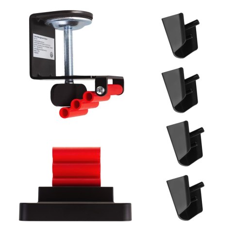 Nano RS NANO RS ORGANIZER KABLI / MASKOWNICA DO BIURKA, 1345MM, CZARNO CZERWONY RS125 Nano RS NANO RS ORGANIZER KABLI / MASKOWNICA DO BIURKA, 1345MM, CZARNO CZERWONY RS125