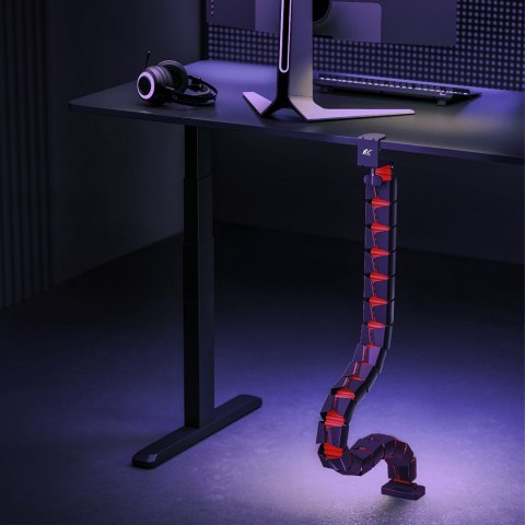 Nano RS NANO RS ORGANIZER KABLI / MASKOWNICA DO BIURKA, 1345MM, CZARNO CZERWONY RS125 Nano RS NANO RS ORGANIZER KABLI / MASKOWNICA DO BIURKA, 1345MM, CZARNO CZERWONY RS125
