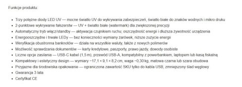 SAFESCAN SAFESCAN TESTER BANKNOTÓW 75 LED