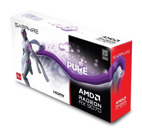Sapphire Karta graf. SAPPHIRE PURE RX 9070 GAMING OC 16GB Sapphire Karta graf. SAPPHIRE PURE RX 9070 GAMING OC 16GB