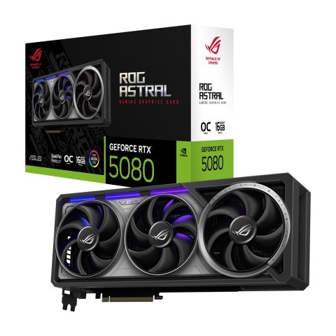 ASUS Karta graficzna ASUS ROG ASTRAL GeForce RTX 5080 OC 16GB