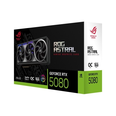 ASUS Karta graficzna ASUS ROG ASTRAL GeForce RTX 5080 OC 16GB