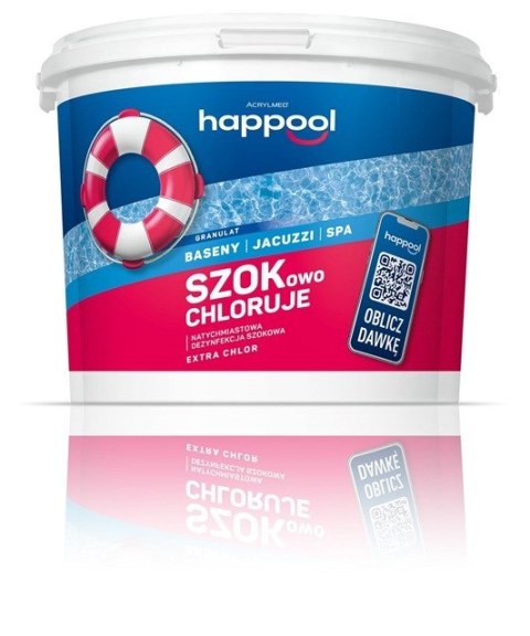 Acrylmed Acrylmed 3kg Extra chlor Granulat do zwalczania glonów grzybów i bakterii w basenach - chlorowanie