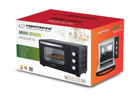Esperanza ESPERANZA MINI PIEKARNIK PROSCIUTTO 20L 1280W EKO008N Esperanza ESPERANZA MINI PIEKARNIK PROSCIUTTO 20L 1280W EKO008N