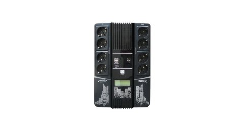INFOSEC INFOSEC ZASILACZ AWARYJNY UPS ZEN-X 1000, 1000VA, 600W, 8X FR/SCHUKO INFOSEC INFOSEC ZASILACZ AWARYJNY UPS ZEN-X 1000, 1000VA, 600W, 8X FR/SCHUKO