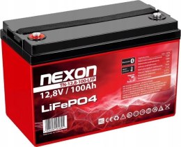 NEXON NEXON AKUMULATOR LIFEPO4 100AH 12,8V, BLUETOOTH (APLIKACJA) I MATA GRZEWCZA