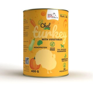 SYTA MICHA SYTA MICHA Chef indyk z warzywami mokra karma dla psa 400g