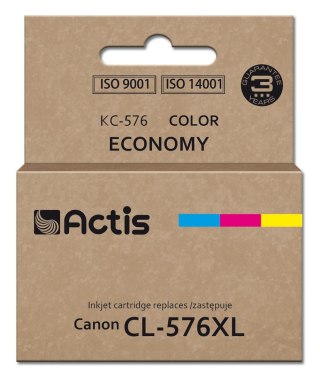 ACTIS Actis KC-576 Tusz (zamiennik Canon CL-576XL; Supreme; 15 ml; kolor: niebieski, żółty, czerwony.