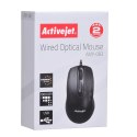 Activejet Activejet AMY-083 Mysz przewodowa USB (optyczna; 1000 DPI; czarna)