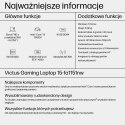 Hewlett-Packard HP Victus 15-fa1151nw i5-13420H 15,6"FHD AG IPS 144Hz 16GB SSD512 RTX 4050_6GB BLKB 70Wh Win11 2Y Mica Silver (WYPRZEDAŻ)