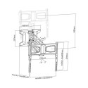 Maclean MACLEAN UCHWYT DO TV ELEKTRYCZNY NAD KOMINEK 37"-70" 35KG Z PILOTEM MC-891