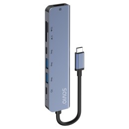SAVIO SAVIO HUB USB-C 7 W 1 AK-82
