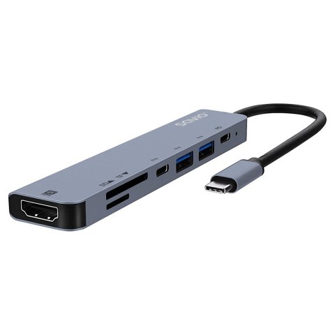 SAVIO SAVIO HUB USB-C 7 W 1 AK-82 SAVIO SAVIO HUB USB-C 7 W 1 AK-82