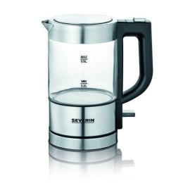 SEVERIN SEVERIN CZAJNIK ELEKTR. SZKŁO-STAL, POJ. 0,5 L, ZAKRYTA GRZAŁKA, W 100% BEZ BPA, OBSŁUGA JEDNĄ RĘKĄ, MOC 1100W WK3472