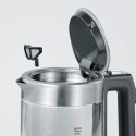 SEVERIN SEVERIN CZAJNIK ELEKTR. SZKŁO-STAL, REG. TEMP. W RĄCZCE, ZAKRES TEMP. 40°C-100°C, POJ. 0,5L, ZAKRYTA GRZAŁKA, 1100W WK3458