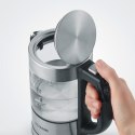 SEVERIN SEVERIN CZAJNIK ELEKTR. SZKŁO-STAL, REG. TEMP. W RĄCZCE, ZAKRES TEMP. 40°C-100°C, POJ. 0,5L, ZAKRYTA GRZAŁKA, 1100W WK3458