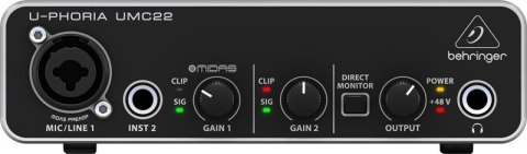 Behringer Behringer UMC22 - Interfejs audio USB Behringer Behringer UMC22 - Interfejs audio USB