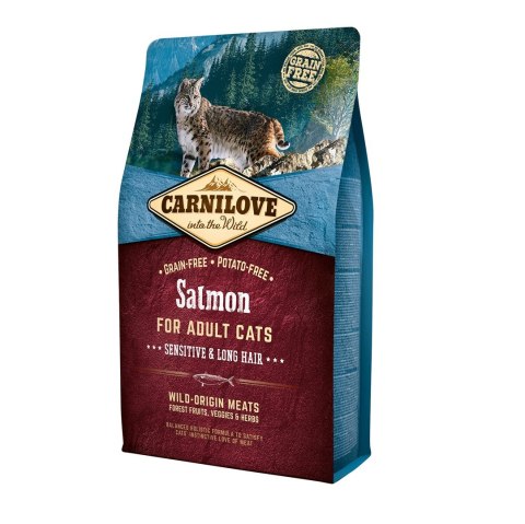 CARNILOVE CARNILOVE CAT SALMON SENSITIVE&LONG HAIR 6kg