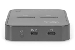 DIGITUS DIGITUS STACJA DOKUJĄCA DO SSD M.2 NVME Z FUNKCJĄ KLONOWANIA OFFLINE, USB-C, CZARNA DA-71545
