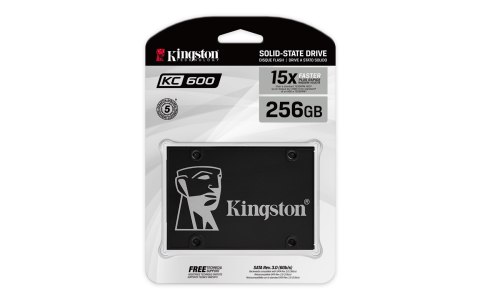 Kingston Dysk SSD Kingston KC600 (256GB; 2.5"; SATA 3.0; SKC600/256G)