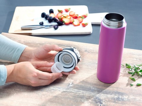 LEIFHEIT Kubek termiczny Flip 600 ml purpurowy 3274 LEIFHEIT