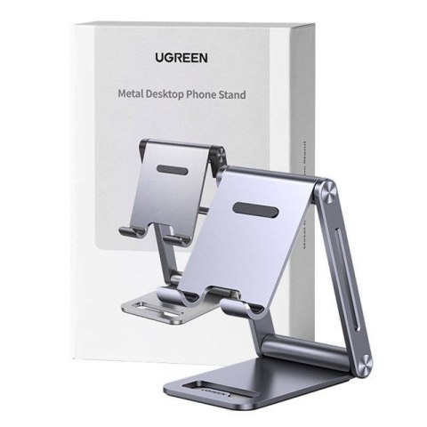 UGREEN Ugreen Aluminiowa regulowana podstawka na telefon/tablet (szary) UGREEN Ugreen Aluminiowa regulowana podstawka na telefon/tablet (szary)