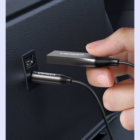 UGREEN Ugreen Odbiornik dźwięku adapter audio Bluetooth 5.3 USB-3,5 mm mini jack (czarny) UGREEN Ugreen Odbiornik dźwięku adapter audio Bluetooth 5.3 USB-3,5 mm mini jack (czarny)