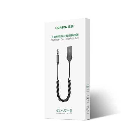 UGREEN Ugreen Odbiornik dźwięku adapter audio Bluetooth 5.3 USB-3,5 mm mini jack (czarny) UGREEN Ugreen Odbiornik dźwięku adapter audio Bluetooth 5.3 USB-3,5 mm mini jack (czarny)