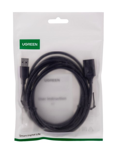 UGREEN Ugreen przewód przejściówka USB(żeński) - USB (męski) 2m (czarny) UGREEN Ugreen przewód przejściówka USB(żeński) - USB (męski) 2m (czarny)