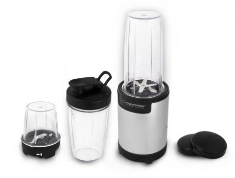 Blender sportowy do mielenia Esperanza NUTRI BOMB EKM030 (900W; kolor czarno-srebrny) Blender sportowy do mielenia Esperanza NUTRI BOMB EKM030 (900W; kolor czarno-srebrny)
