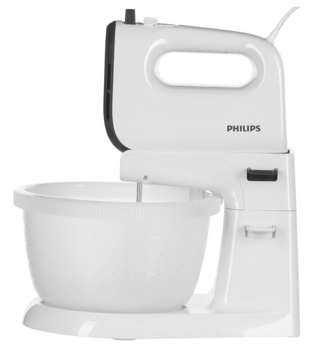 Mikser ręczny z misą Philips HR3745/00 (450W; kolor biały) Mikser ręczny z misą Philips HR3745/00 (450W; kolor biały)