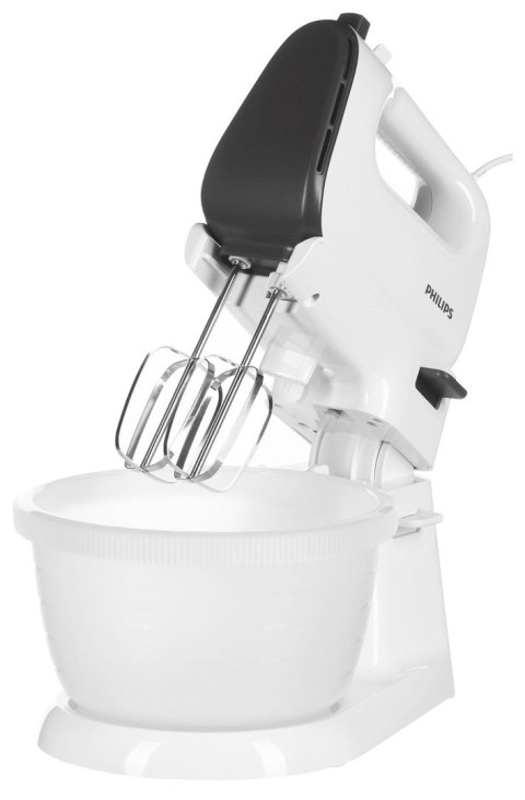 Mikser ręczny z misą Philips HR3745/00 (450W; kolor biały) Mikser ręczny z misą Philips HR3745/00 (450W; kolor biały)
