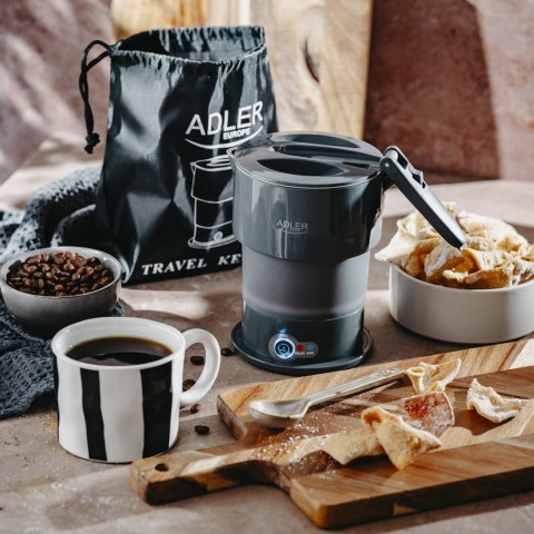 Adler Czajnik silikonowy ADLER AD 1377g szary