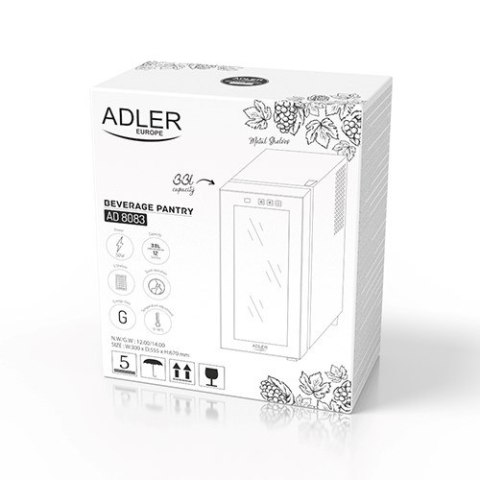 Adler Lodówka na wino ADLER AD 8083 (WYPRZEDAŻ) Adler Lodówka na wino ADLER AD 8083 (WYPRZEDAŻ)
