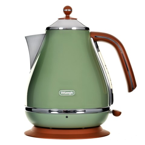 DeLonghi Czajnik elektryczny DeLonghi Icona Vintage KBOV 2001.GR (2000W 1.7l; kolor oliwkowy) DeLonghi Czajnik elektryczny DeLonghi Icona Vintage KBOV 2001.GR (2000W 1.7l; kolor oliwkowy)