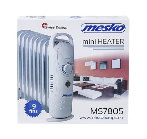 MESKO Grzejnik olejowy MESKO MS 7805 9 żeberek (1000W; 9; kolor biały)