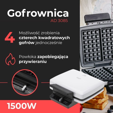 Adler Gofrownica ADLER AD 3085 Adler Gofrownica ADLER AD 3085