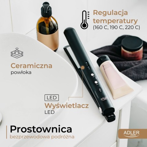 Adler Prostownica do włosów ADLER AD 2327b czarna Adler Prostownica do włosów ADLER AD 2327b czarna