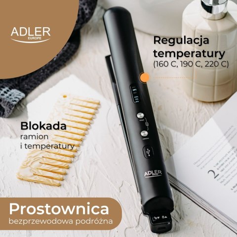 Adler Prostownica do włosów ADLER AD 2327b czarna Adler Prostownica do włosów ADLER AD 2327b czarna