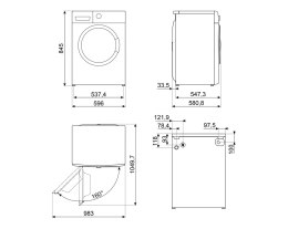 SMEG Pralka wolnostojąca SMEG WNP96SLAAIN