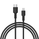 AUKEY AUKEY CB-CL02 NYLONOWY KABEL USB C-LIGHTNING 1.2M AUKEY AUKEY CB-CL02 NYLONOWY KABEL USB C-LIGHTNING 1.2M