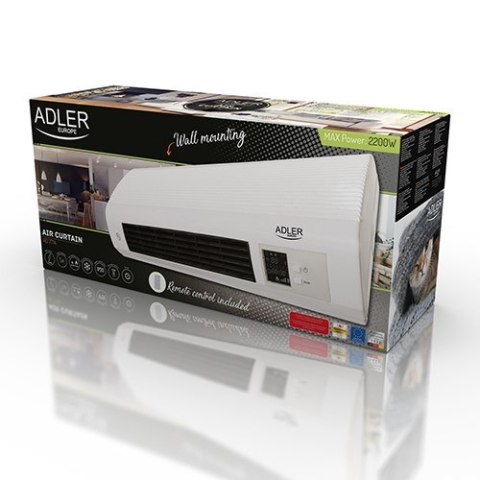 Adler Termowentylator Adler AD 7714 (2000W; kolor biały) Adler Termowentylator Adler AD 7714 (2000W; kolor biały)