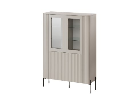 Cama MEBLE Witryna VERA 110x40x160 kaszmir mat